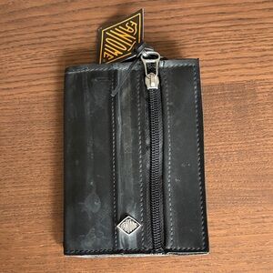 FREE W/PURCHASE - FANTOME - Recycled Inner-tube Black Zip-Front Wallet